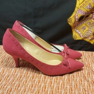 Kelly & Katie Pink Bow Heels